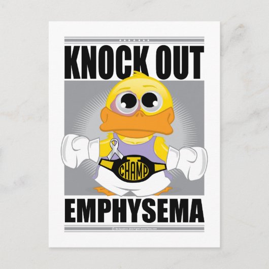 Knock Out Emfysema Briefkaart (Voorkant)