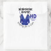 Knock Out Huntington's Disease HD Awareness Ronde Sticker (Tas)