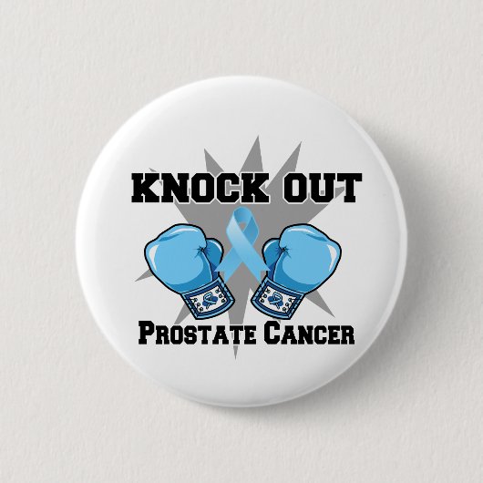 Knock Out Prostate Cancer Ronde Button 5,7 Cm (Voorkant)