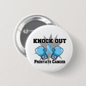 Knock Out Prostate Cancer Ronde Button 5,7 Cm (Voorkant /achterkant)