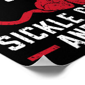 Knock-out sikkelcelanemie bloedaandoening sikkelce poster (Hoek)