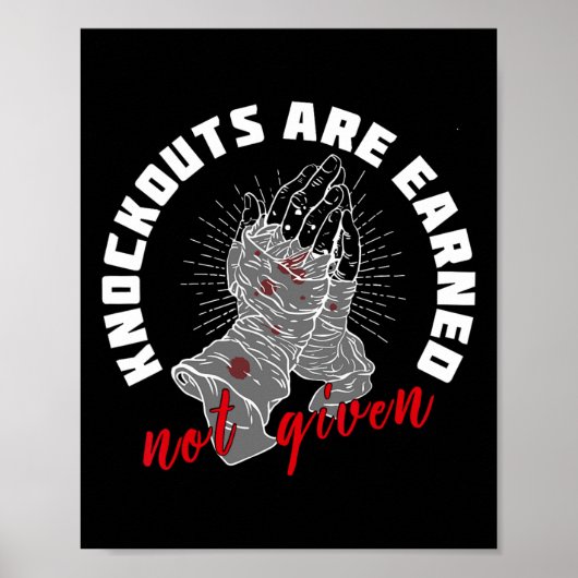 Knock-outs worden verdiend zonder het motief van d poster (Voorkant)