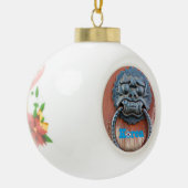 Knocker voor Koreaanse drakendeur Keramische Bal Ornament (Links)