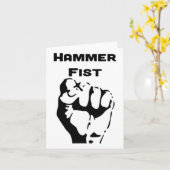 Knockout Boxing Hammer Fist Kaart (Gele Bloem)