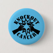 Knockout Cancer Ronde Button 5,7 Cm (Voorkant)