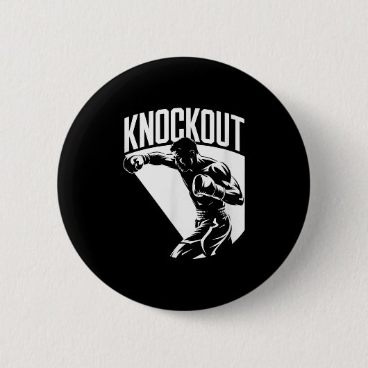 Knockout - Pride, Glory, Championship Cool Boxing Ronde Button 5,7 Cm (Voorkant)