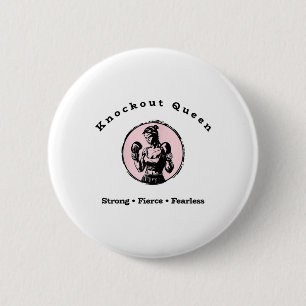 Knockout Queen Ronde Button 5,7 Cm