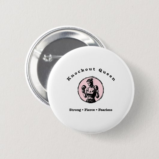 Knockout Queen Ronde Button 5,7 Cm (Voorkant /achterkant)