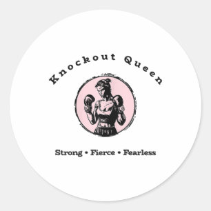 Knockout Queen Ronde Sticker