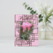 Knockout Roos & Chocolade Briefkaart- aanpassen Briefkaart (Staand voorkant)