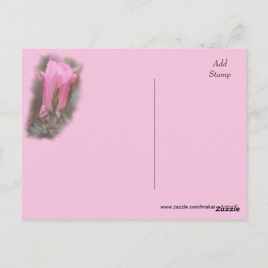 Knockout Roos & Chocolade Briefkaart- aanpassen Briefkaart (Achterkant)