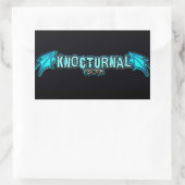 KNOCTURNAL RECORDS BLAUWE LOGO STICKER (Tas)