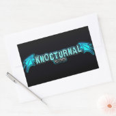 KNOCTURNAL RECORDS BLAUWE LOGO STICKER (Envelop)