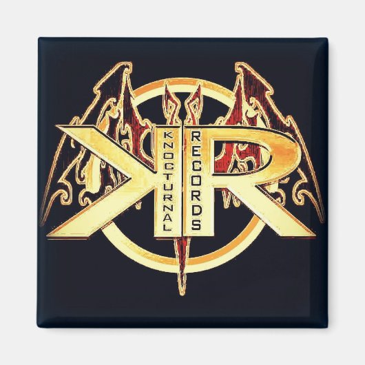 Knocturnal Records Magnet LOGO (Voorkant)