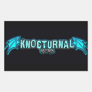 KNOCTURNELREGISTERS BLUE LOGO STICKER
