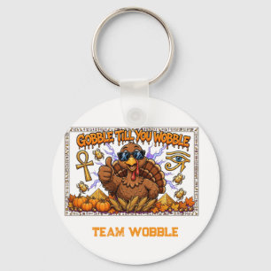 Knoedel tot je wobbelt Grappige Egyptische Farao T Sleutelhanger