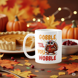 Knoedel Tot Je Wobbelt – Thanksgiving Kalkoen Koffiemok