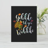 Knoedel Tot Je Wobbelt Thanksgiving Regenboog Kaart (Staand voorkant)