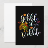 Knoedel Tot Je Wobbelt Thanksgiving Regenboog Kaart (Voorkant / Achterkant)