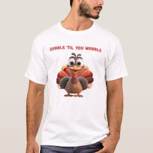 Knoei tot je Wiebelt Grappig Kalkoendesign Oversiz T-shirt