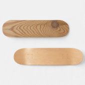 Knoestig hout persoonlijk skateboard (Horizontaal)