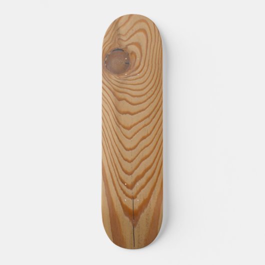 Knoestig hout persoonlijk skateboard (Voorkant)