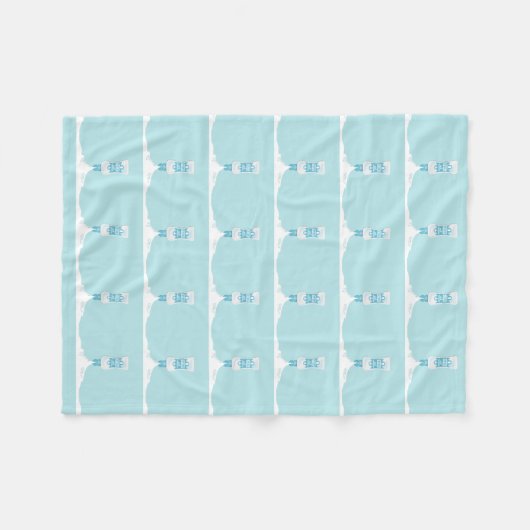 Knoflook Aioli Fleece Deken (Voorkant (Horizontaal))