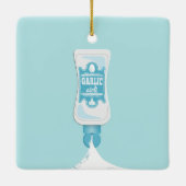 Knoflook Aioli Keramisch Ornament (Achterkant)
