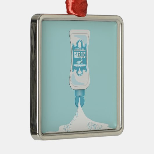 Knoflook Aioli Metalen Ornament (Rechts)