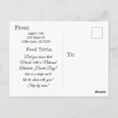 Knoflook artisjok dip recept Briefkaart (Achterkant)