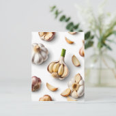 knoflook briefkaart (Staand voorkant)