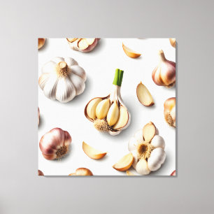 knoflook canvas afdruk