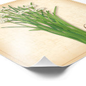 Knoflook Chives Herb Foto afdrukken (Hoek)