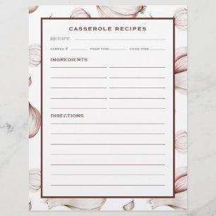 Knoflook   Eenvoudig wit   Casserole Recipe Page