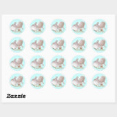 Knoflook en knoflook ronde sticker (Vel)