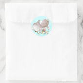 Knoflook en knoflook ronde sticker (Tas)