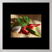 Knoflook en Poster van peper (Voorkant)