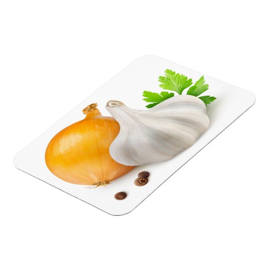 Knoflook en ui magneet (Linkerzijde)