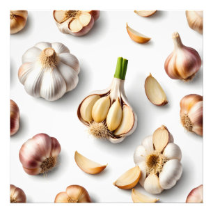 knoflook foto afdruk