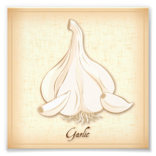 Knoflook-fotoafdrukken Foto Afdruk