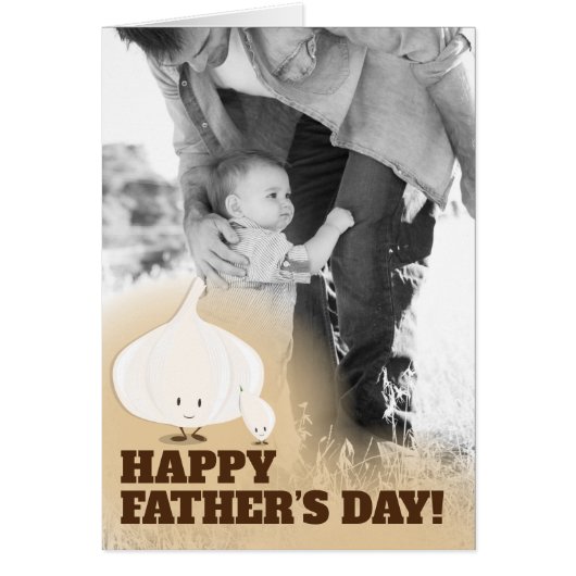 Knoflook-fotovaderdagskaart (Voorkant)