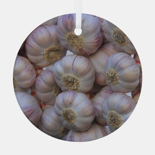 Knoflook Glas Ornament (Achterkant)