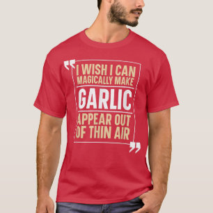 Knoflook Grappig Foodie Chef Koken Ingredient Magi T-shirt