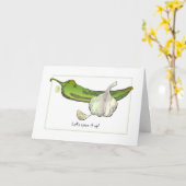 Knoflook & Green Chili Pepper: "Laten we het opwar Kaart (Gele Bloem)