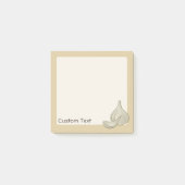 Knoflook Houtsnede Icoon Post-it® Notes (Voorkant)