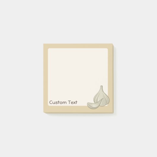 Knoflook Houtsnede Icoon Post-it® Notes (Voorkant)