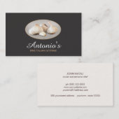 Knoflook Italiaans of Grieks Catering Chef 3 Visitekaartje (Voorkant / Achterkant)