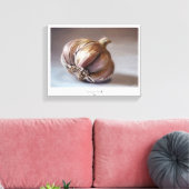 Knoflook klassieke plantaardige stilleven olieverf canvas afdruk (Insitu (Woonkamer))