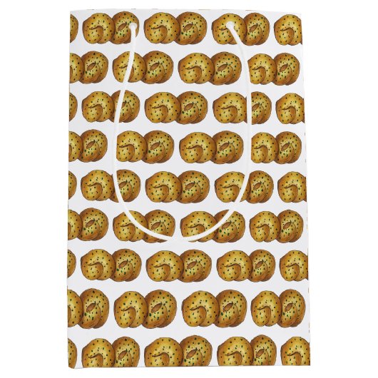 Knoflook Knots Broodje Italiaans Eten Koken Chef Medium Cadeauzakje (Voorkant)