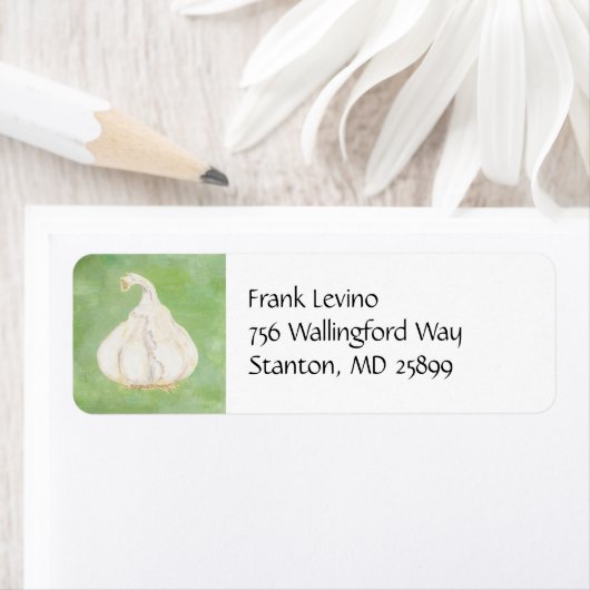 Knoflook Kruidnagel adreslabel Etiket (Insitu)